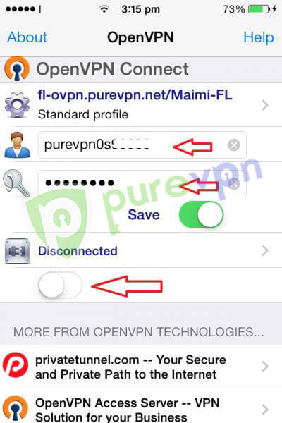 PureVPN用户名和密码